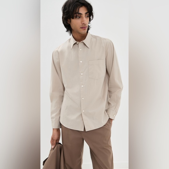 Theory Mens Fluid Cotton Weekend Button Up Shirt Size‎ XL - Picture 1 of 8
